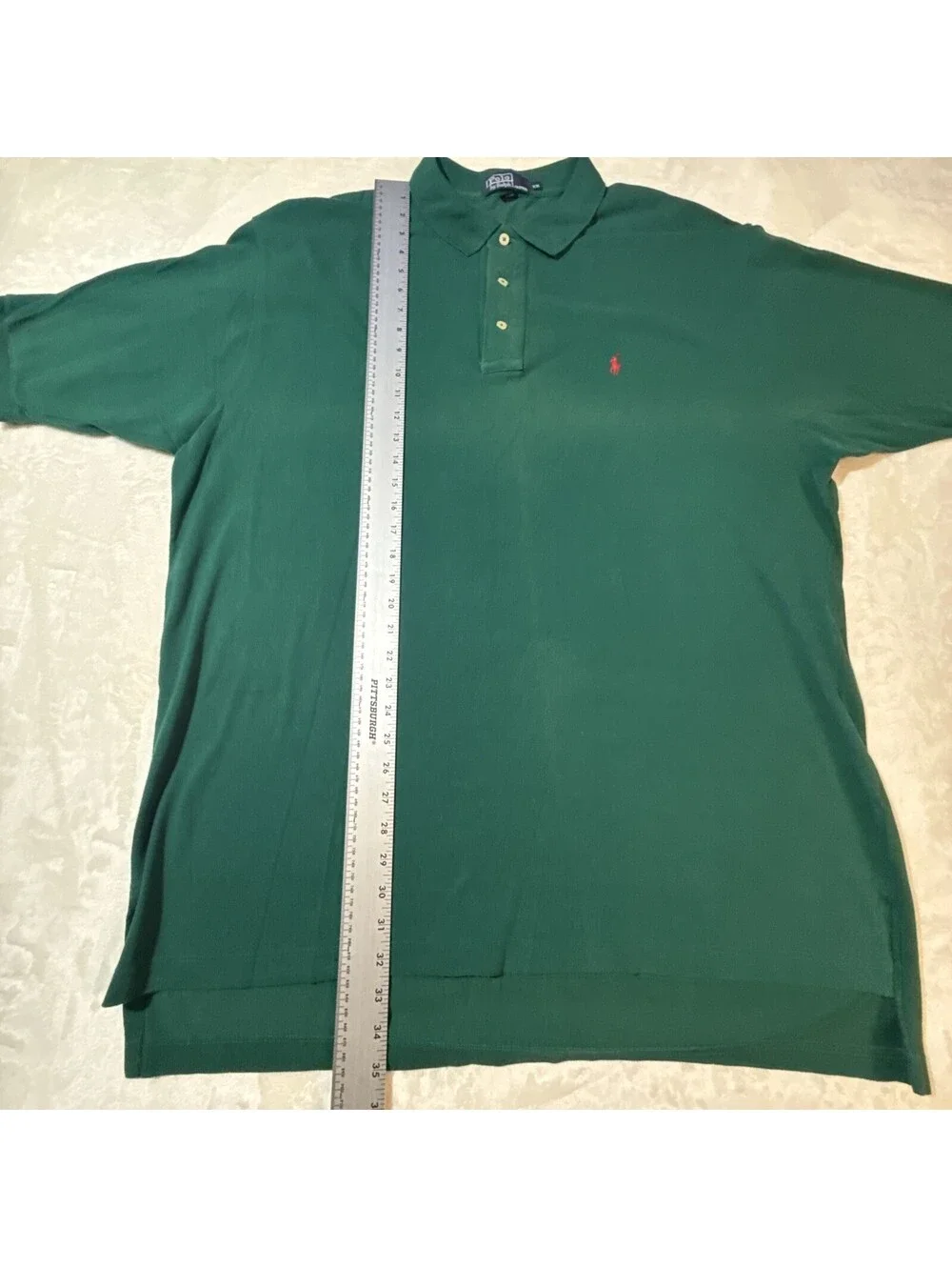 Vintage Polo Ralph Lauren Polo Shirt Mens XXL Green Cotton Tennis